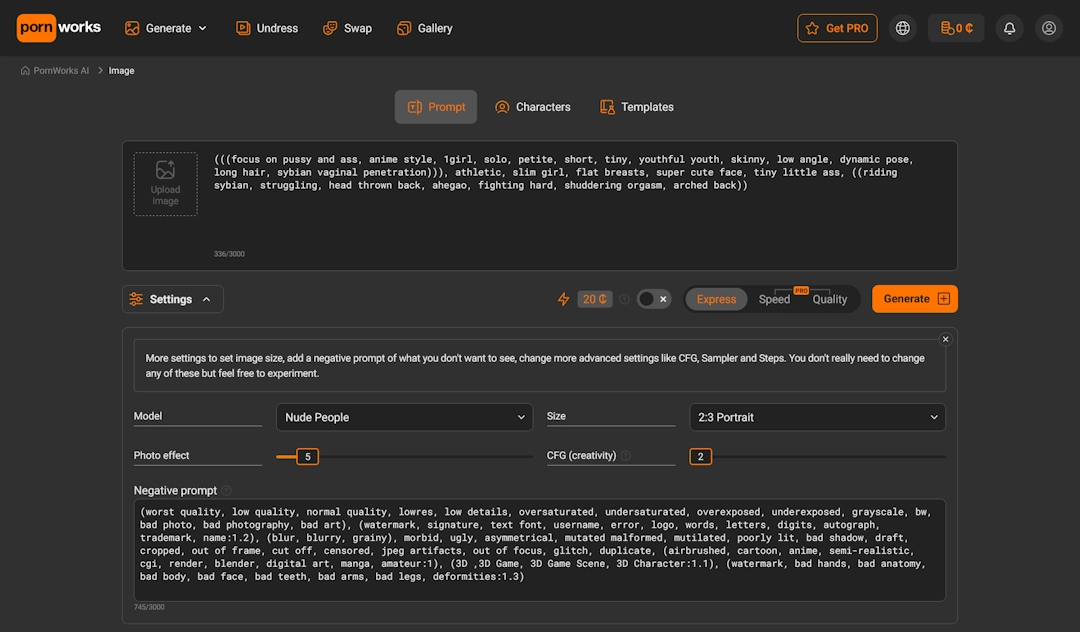 PornWorks generator screenshot
