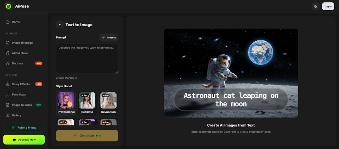 aipose generator page